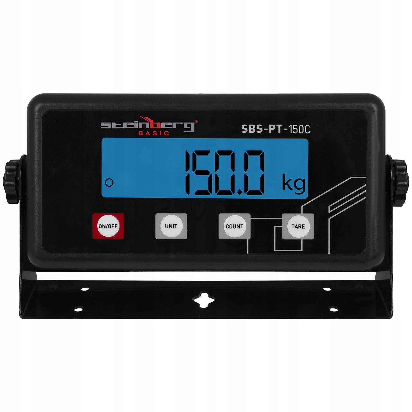 2x Industrial parcel scale 150kg/20g LED Steinberg Systems SBS Manufacturer code SBS-PT-150C