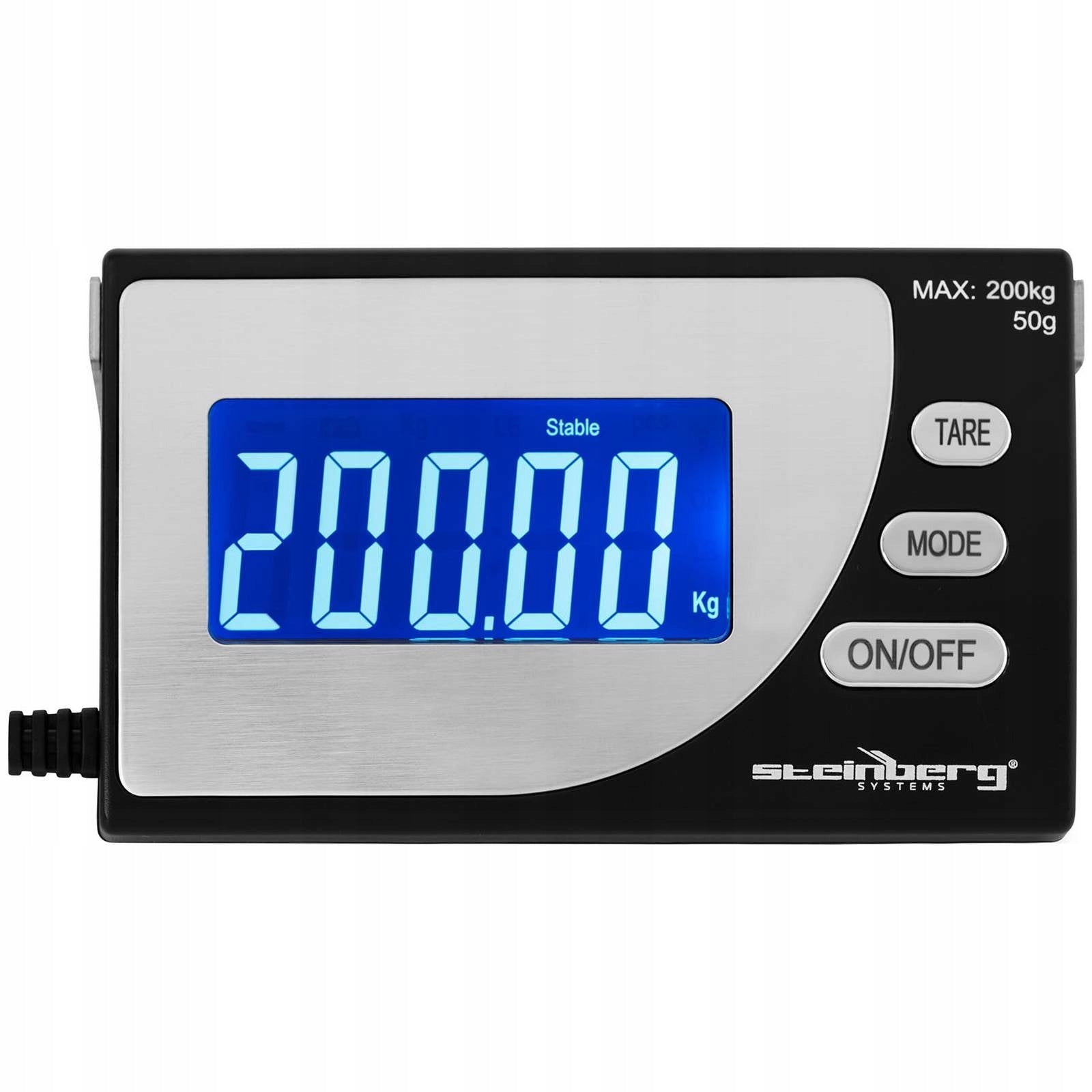2x Industrial parcel scale up to 200 kg / 50 g LCD USB Brand Steinberg Systems