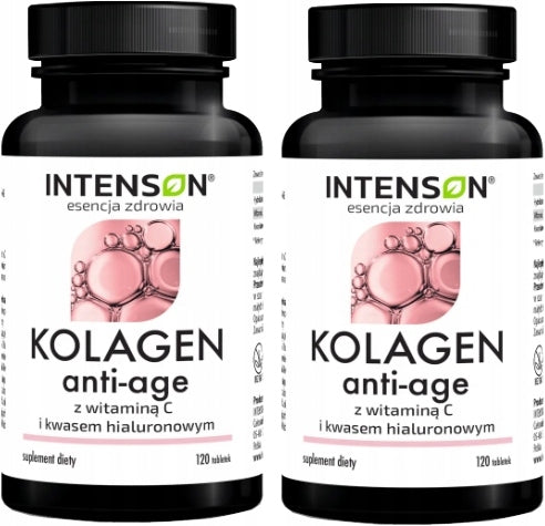 2x Intenson Anti-Age Collagen + Hyaluronic Acid + Vitamin C 120 tablets