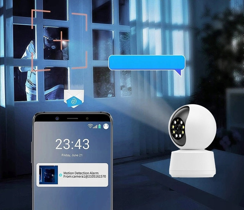 2x Ip Camera Heelly 5mp Rotating With Zoom Wifi Motion Detection Model DOMOWA KAMERA 5MP 6XZOOM NIANIA ALARM