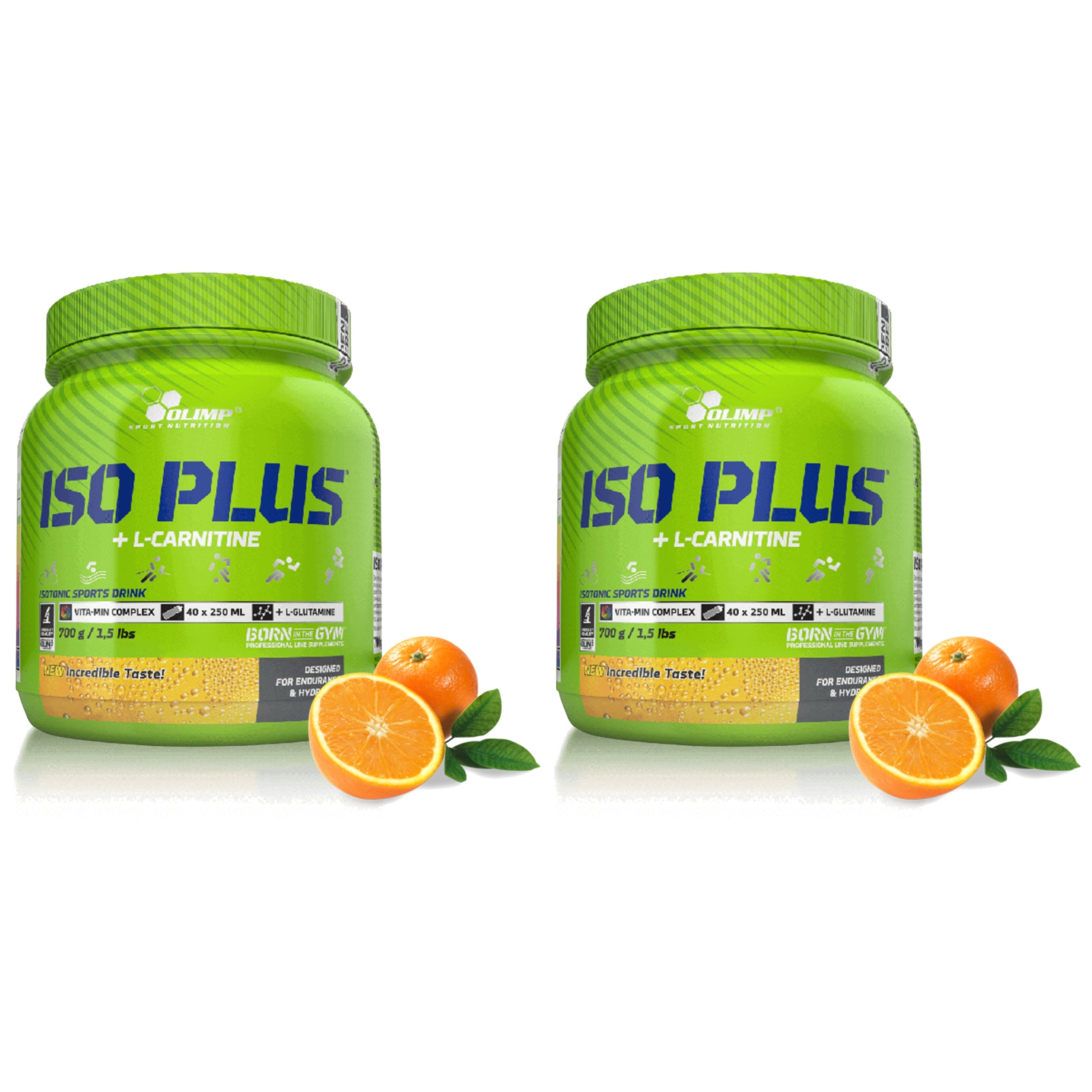 2x Isotonic Electrolytes Vitamins Carbohydrates Iso Plus Powder 700g OLIMP