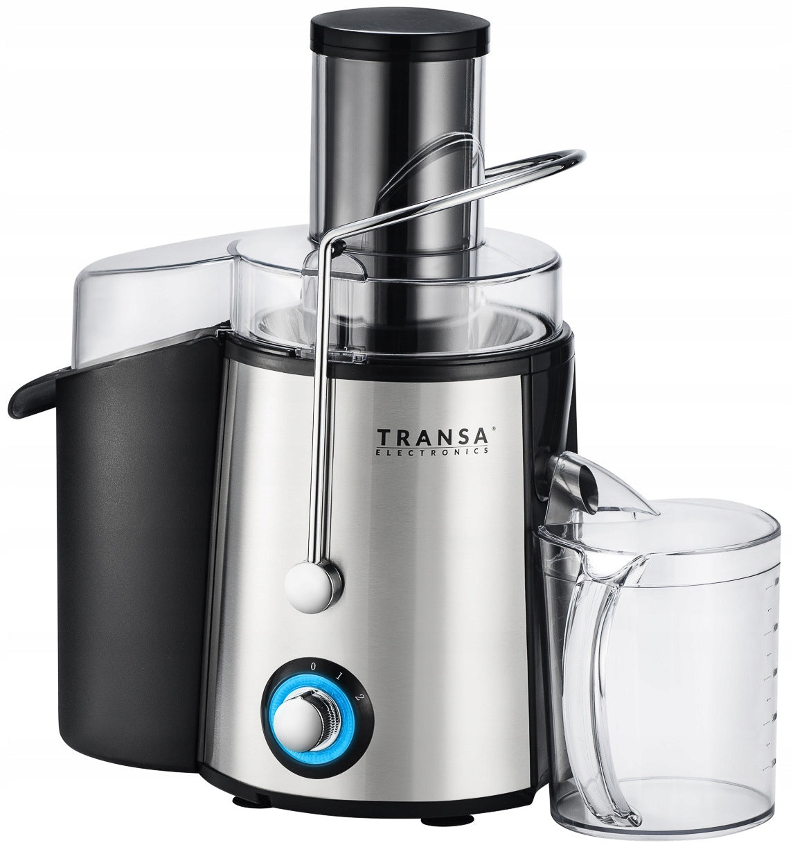 2x Juicer for Vegetables and Fruits Transa Electronics Freshjuice Silver 140 Brand Transa Electronics
