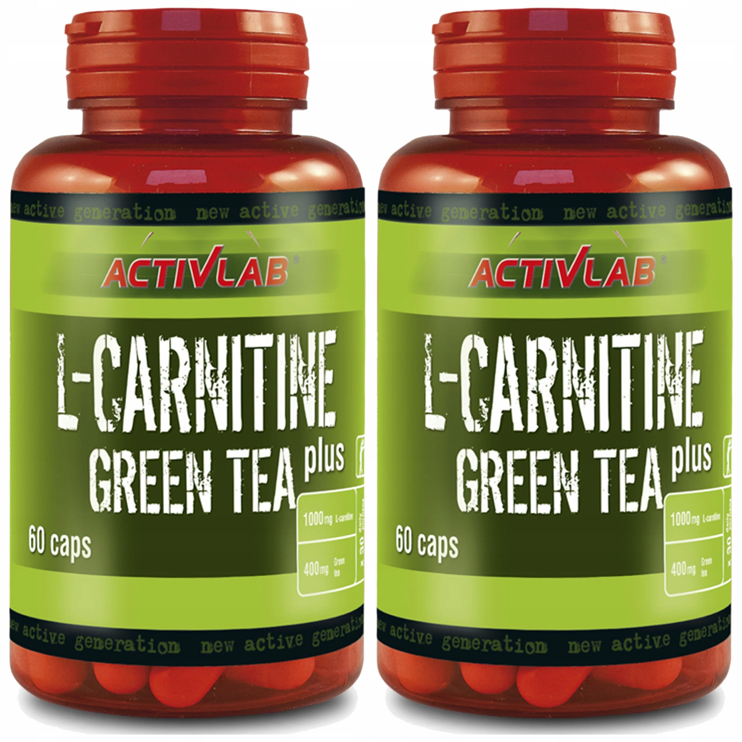 2x L-Carnitine + Green Tea Fat Burning Reduction 60 kaps ACTIVLA