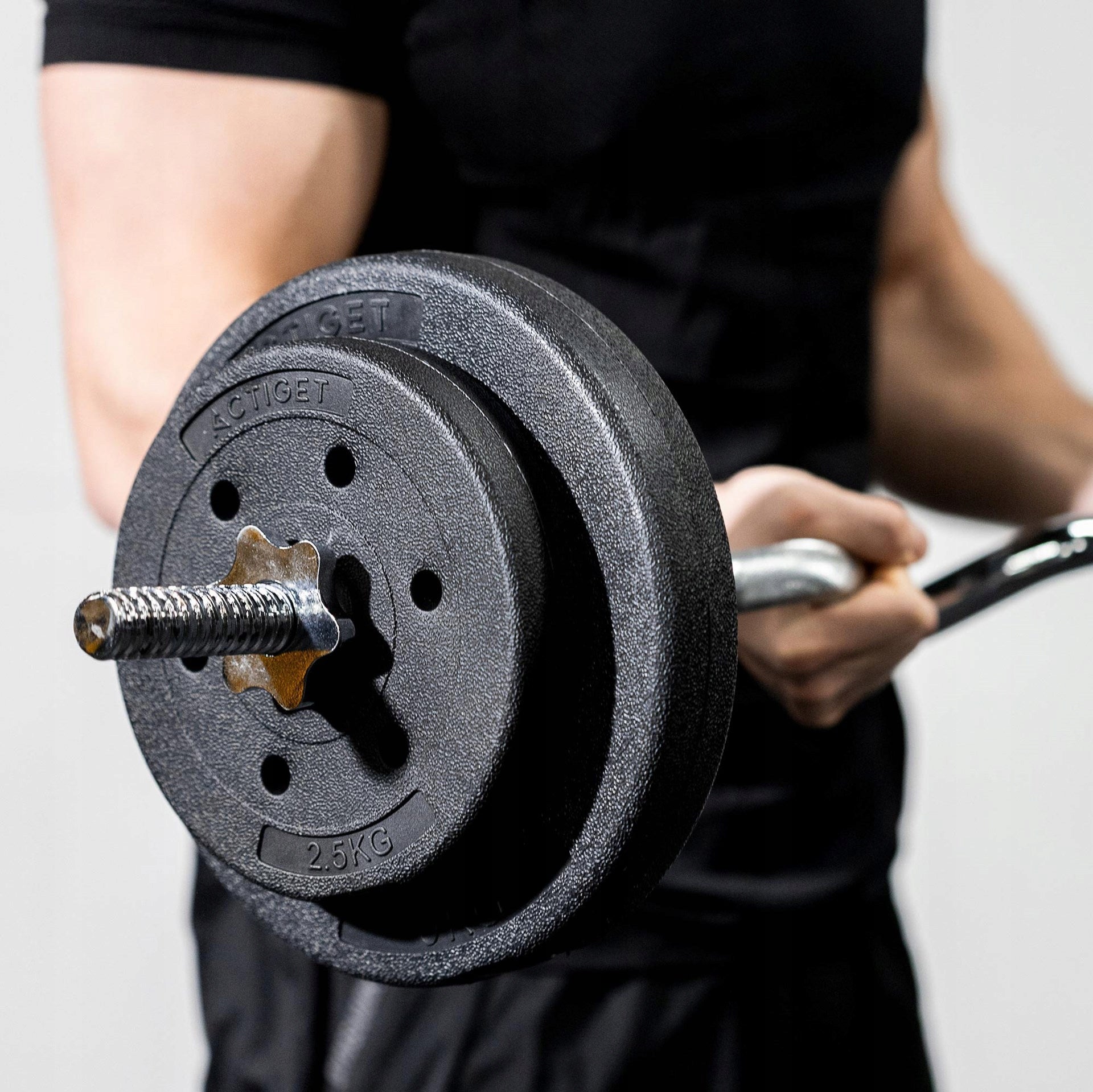 2x LOAD PLATE 5 kg DUMBBELL DISC 29mm BITUMINOUS COMPOSITE 2pcs Kind vinyl