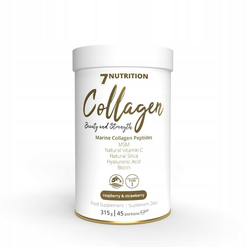 2x MARINE COLLAGEN 7 NUTRITION 315g MSM Peptides Vitamin C Biotin Without Sugar Brand 7Nutrition