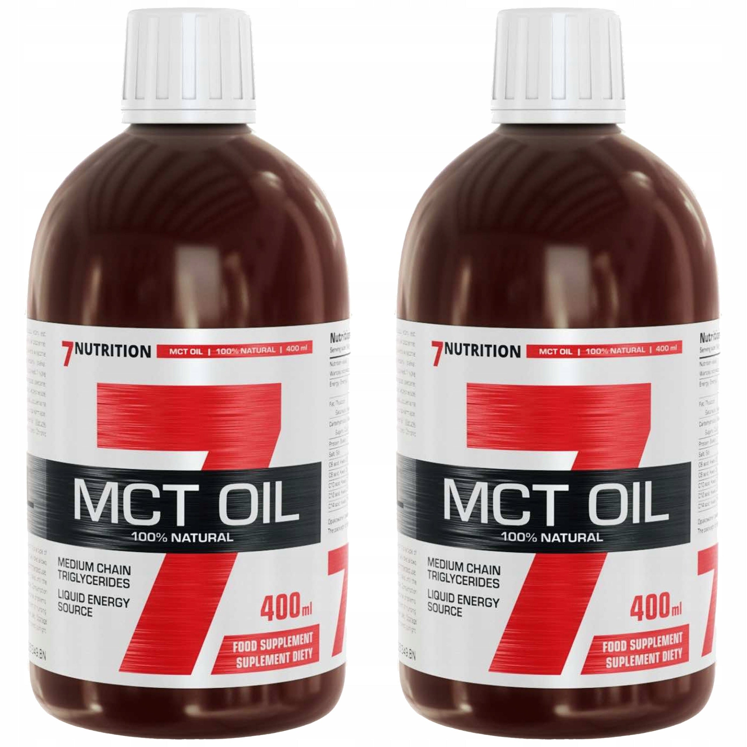 2x MCT Oil 400ml Fat Reduction Energy Ketosis Diet Low Carb