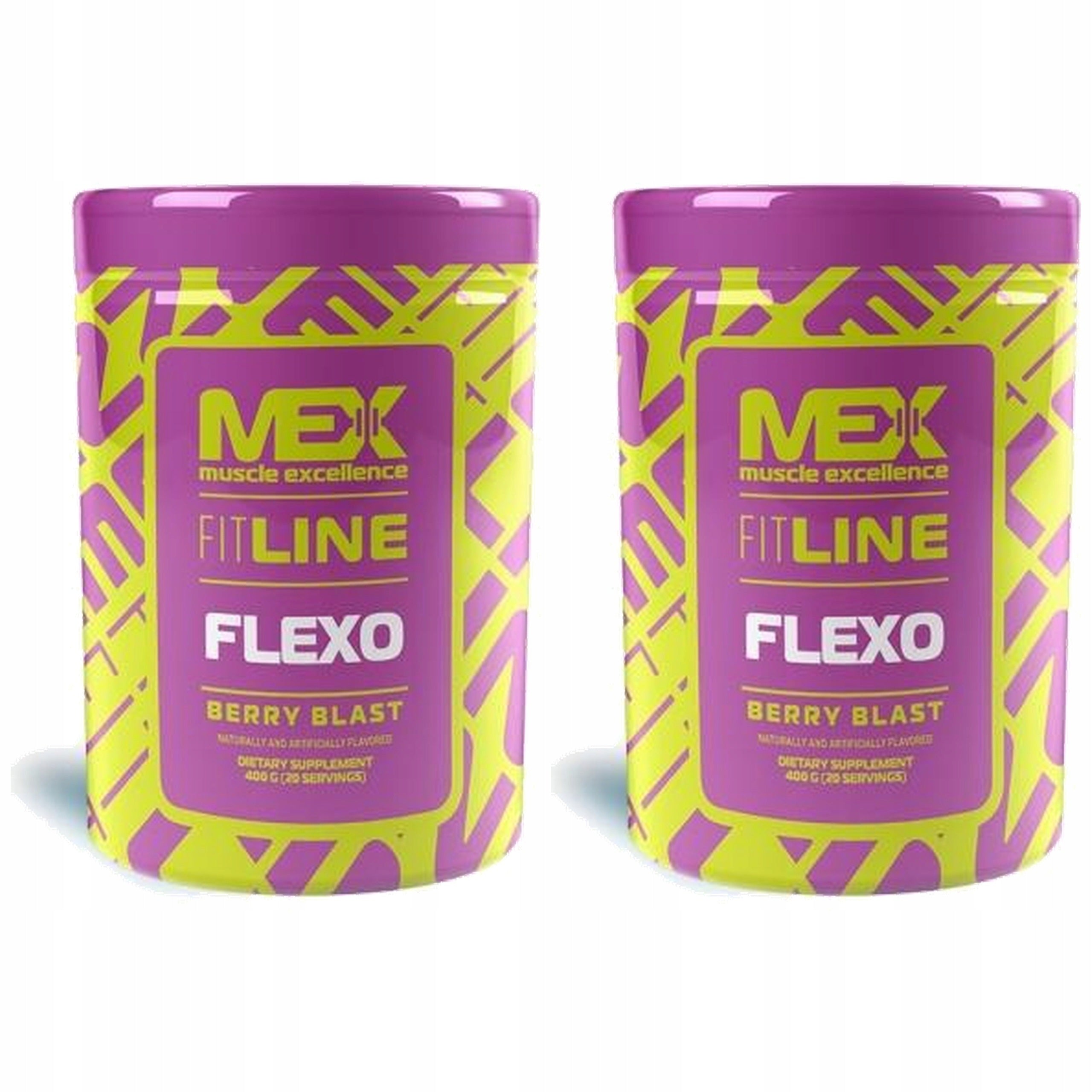 2x MEX NUTRITION Flexo collagen joints glucosamine chondroitin 400g Berry B