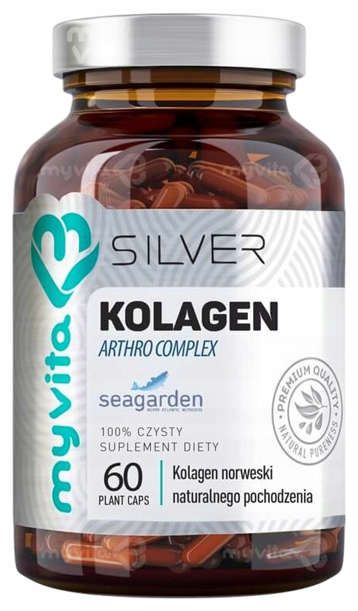 2x MYVITA SILVER COLLAGEN Arthro Glucosamine Vitamin C 29 mg 60 kaps. Set Packaging status original