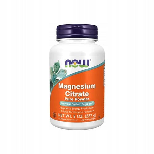 2x Magnesium Citrate Powder 227g Stress Muscle Concentration NOW Expiration date at least six months from the date of purchase