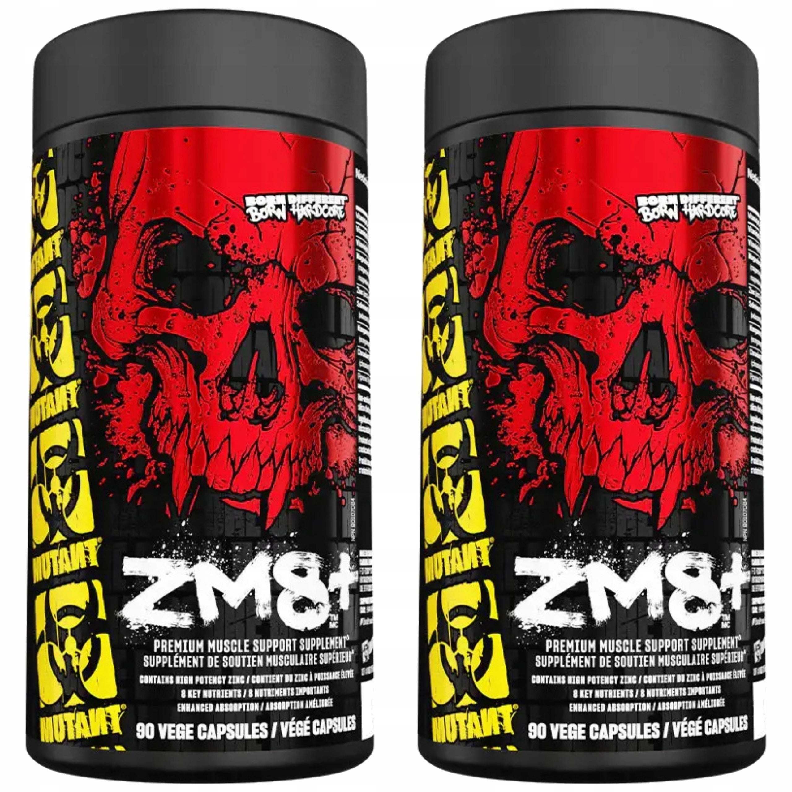 2x Magnesium Zinc Vitamin B6 + D testosterone regeneration strength MUTANT