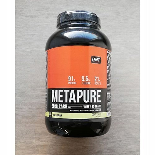 2x Metapure Zero Carb 2000g Whey Protein Isolate BCAA Without Lactose Brand QNT