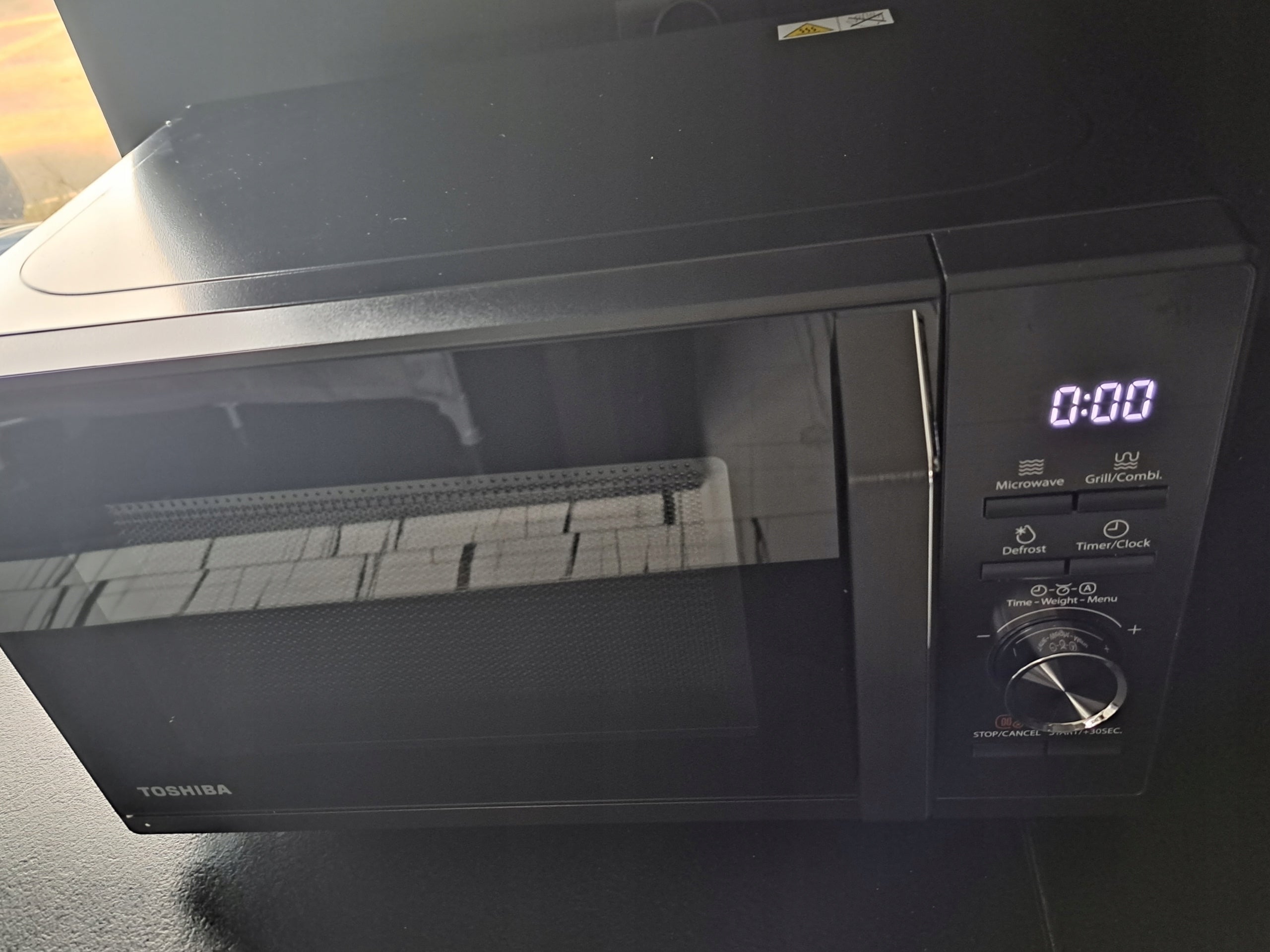 2x Microwave Oven with Grill Toshiba 20l 800w Black Mw3 Ag20pe Bk Brand Toshiba