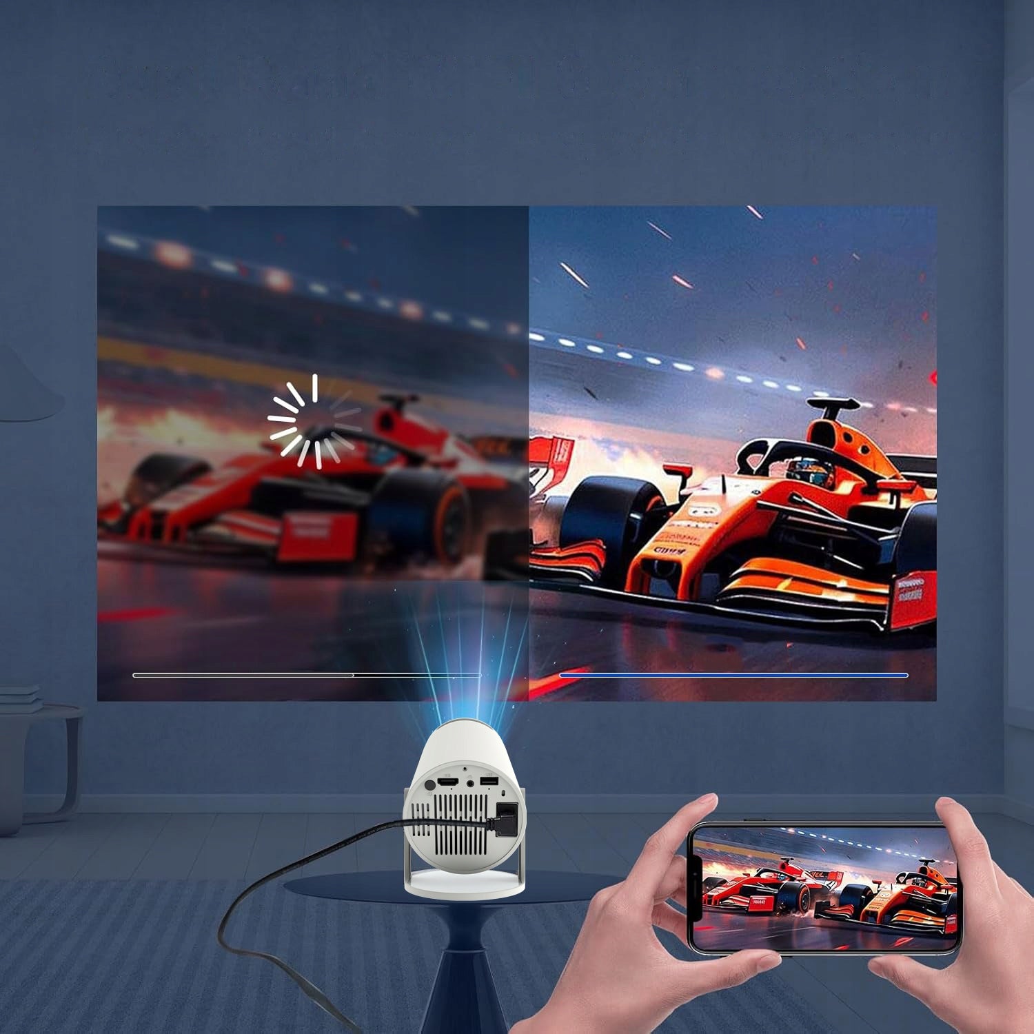 2x Mini Projector Zenwire R1 Full Hd 4k Projector Android Wi Fi For Phone Brand Zenwire