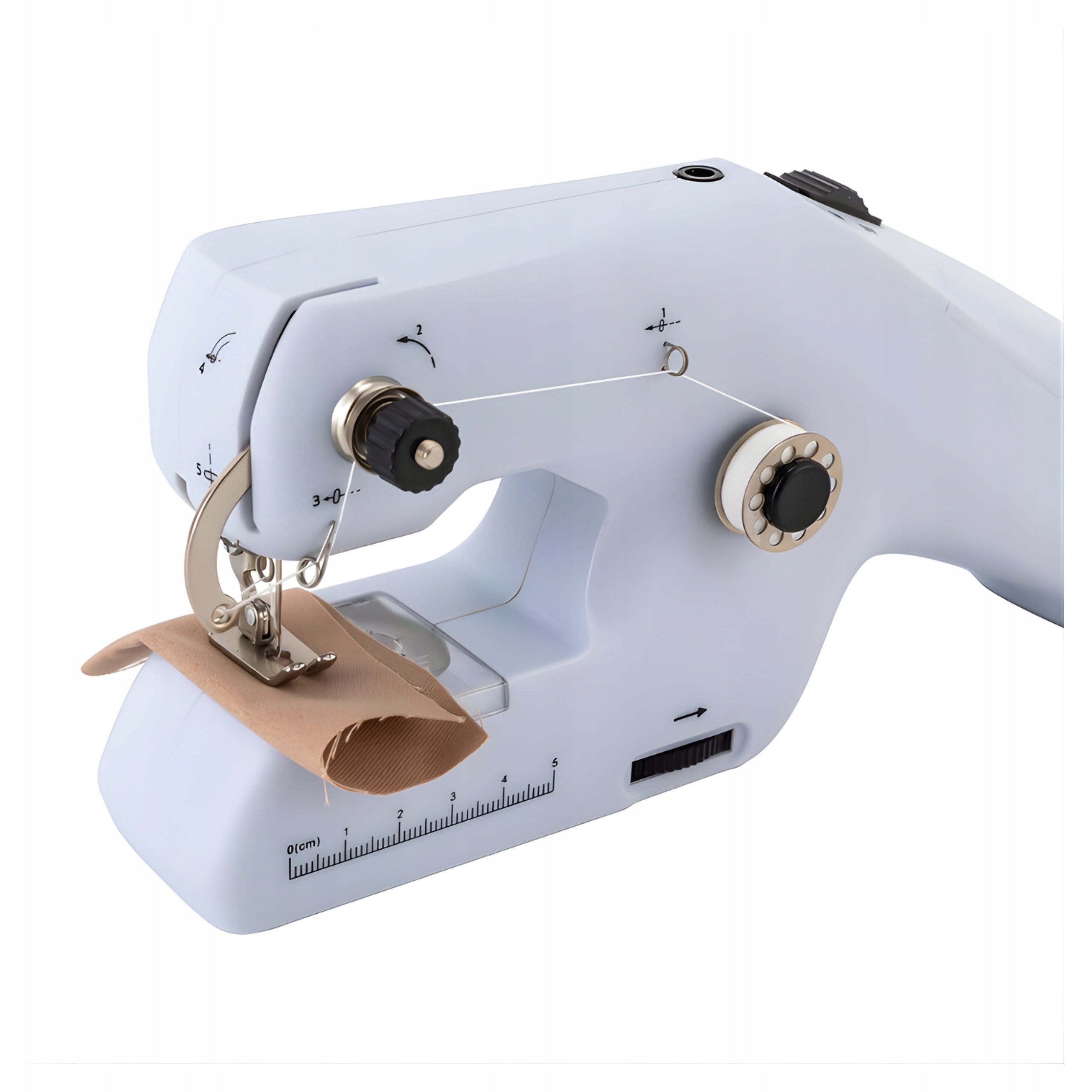 2x Mini Sewing Machine Annual Automatic Electric Portable White