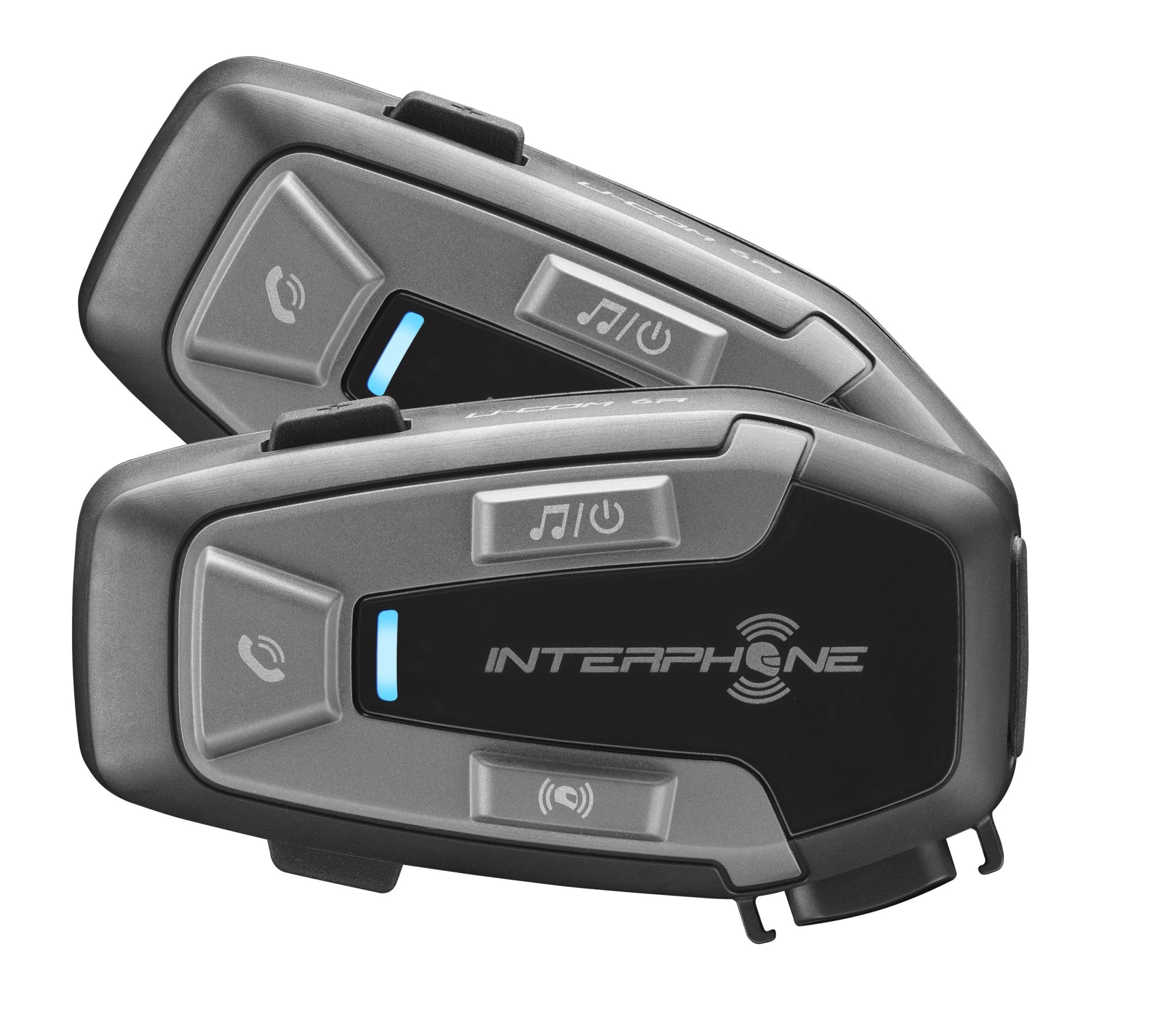 2x Motorcycle Intercom INTERPHONE U-COM 6R, set for 2 helmets