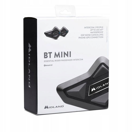 2x Motorcycle Intercom Midland BT MINI TWIN Manufacturer Midland