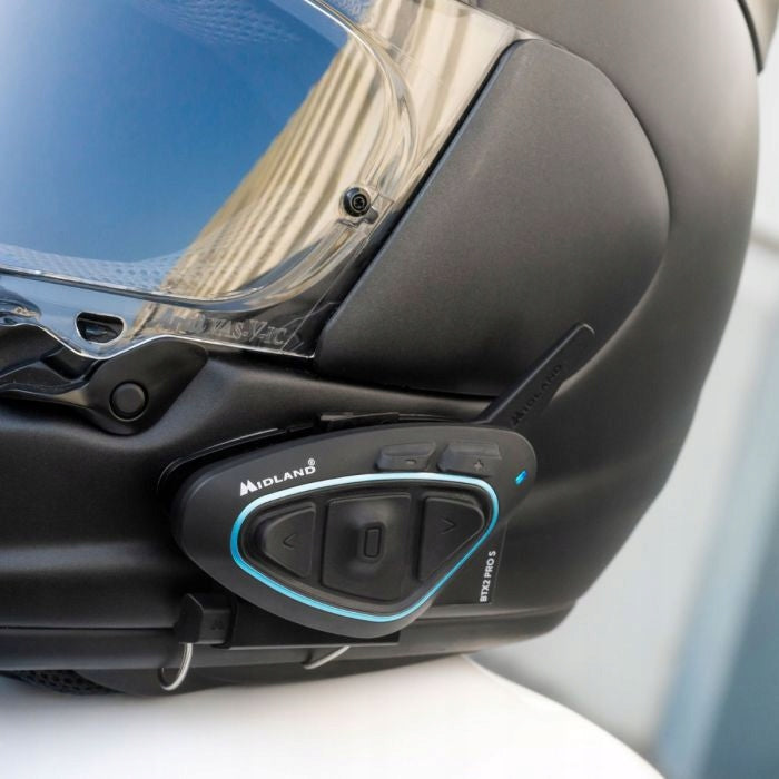 2x Motorcycle Intercom Midland BTX2 PRO S LR-TWIN for 2 helmets Manufacturer's catalog number C1414.03