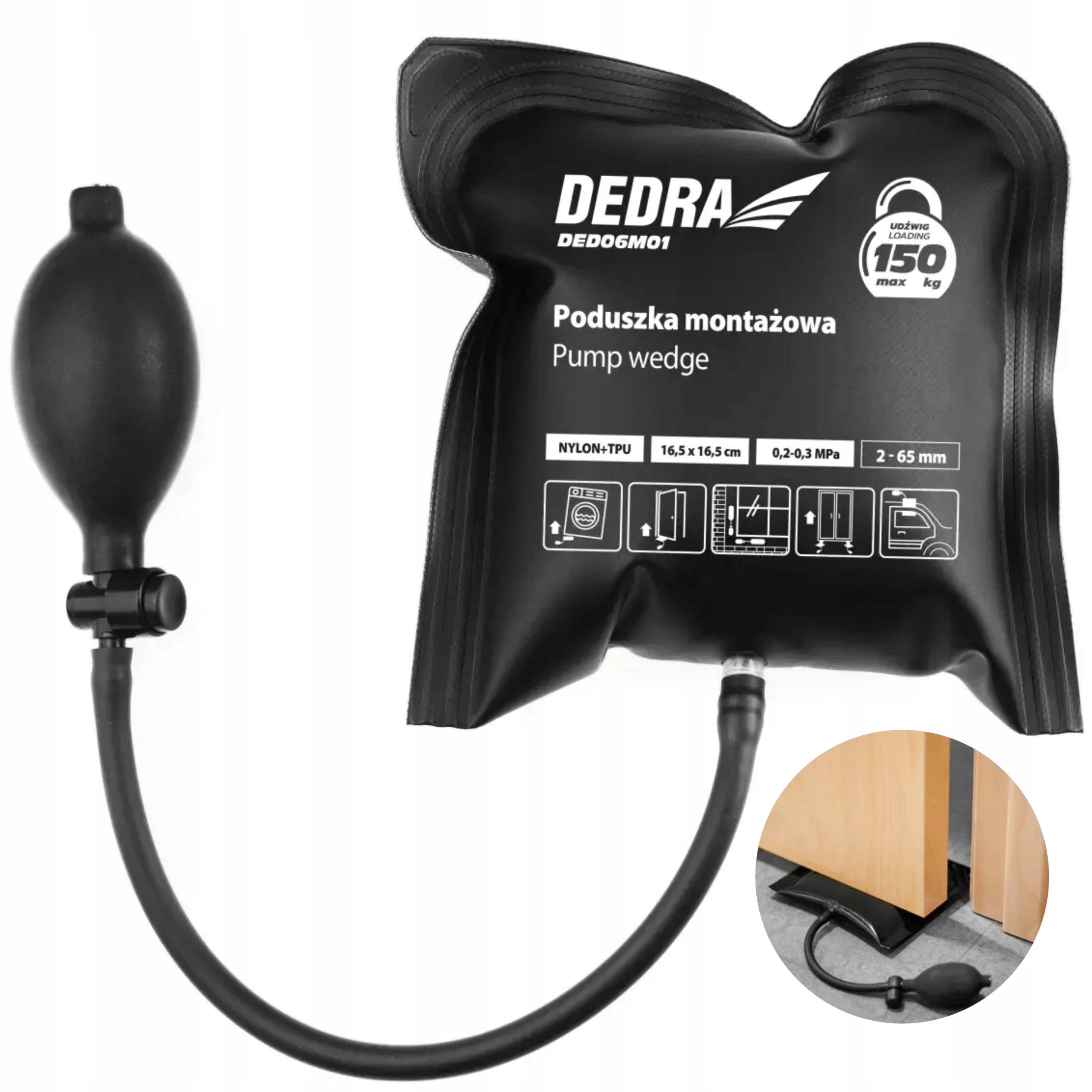 2x Mounting cushion Dedra DED06M01 16,5x16,5 cm
