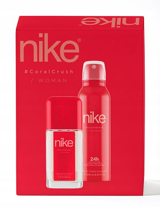 2x NIKE CORAL CRUSH DNS SPRAY SET 75ml + DEO SPRAY 200ml