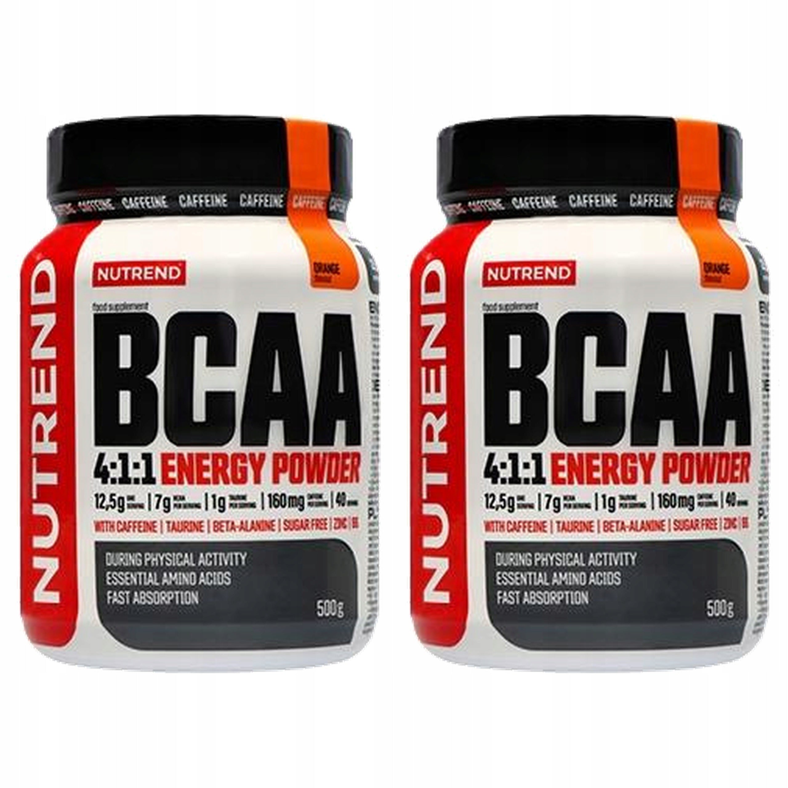 2x NUTREND BCAA Powder 4:1:1 Leucine Beta-alanine 500g