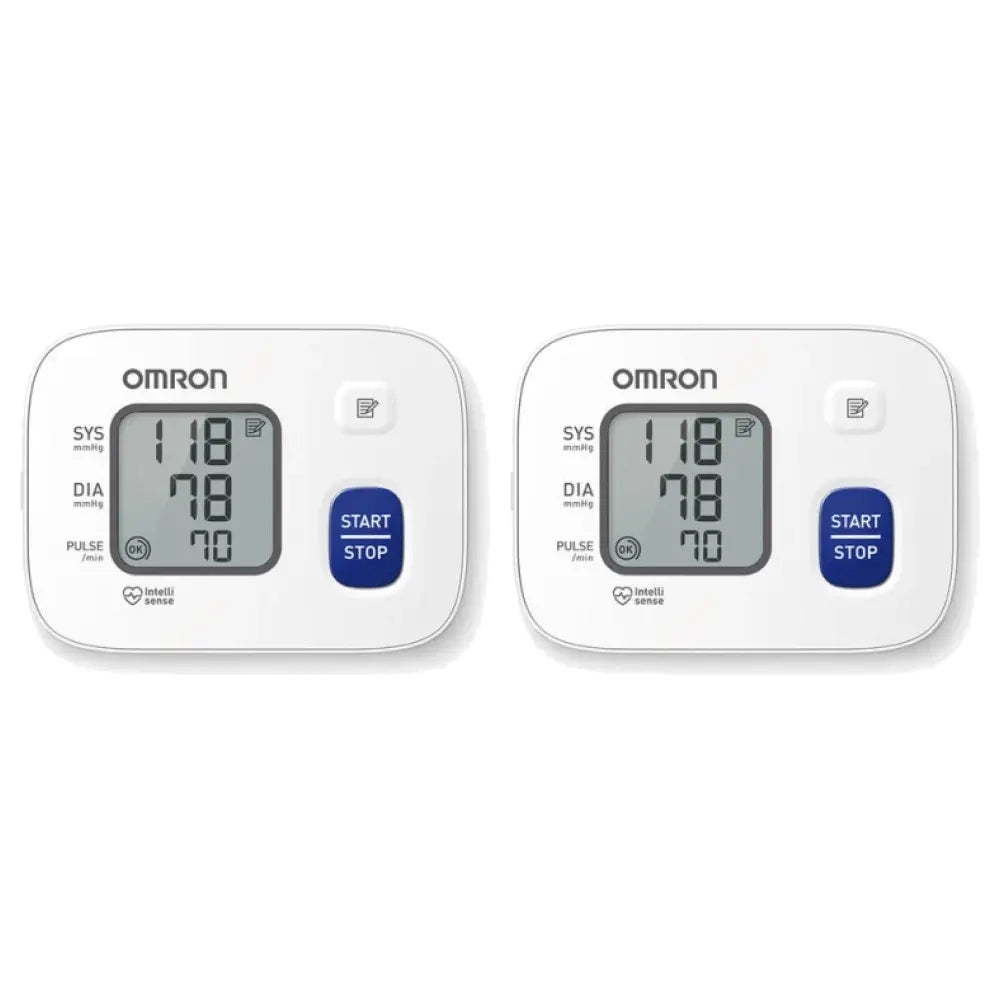 2x Omron RS2 HEM-6161-E Wrist blood pressure monitor, 1 piece