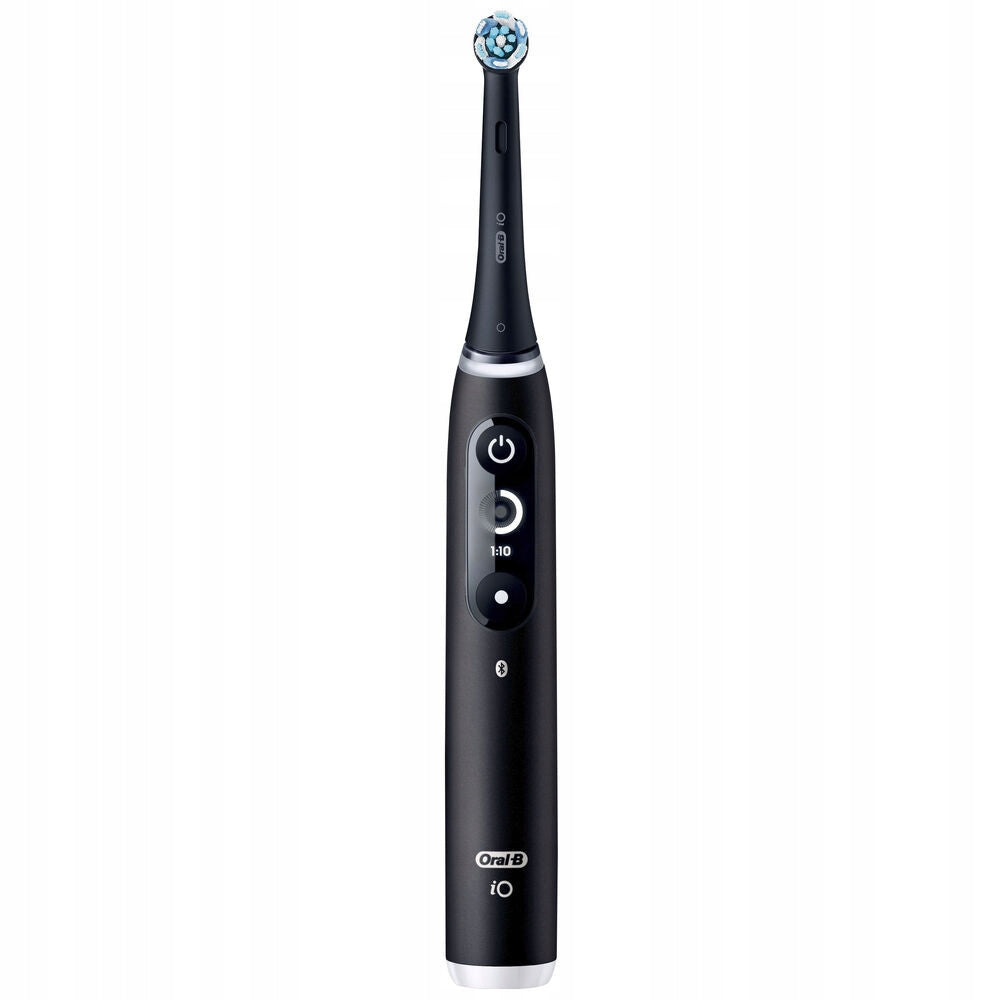 2x Oral B Io6 Electric Toothbrush Black Rechargeable With Bluetooth Kind toothbrush