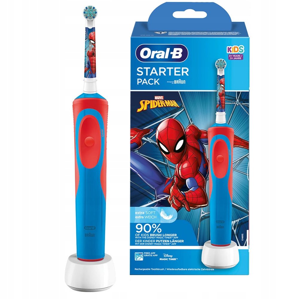 2x Oral B Kids Spider Man Toothbrush