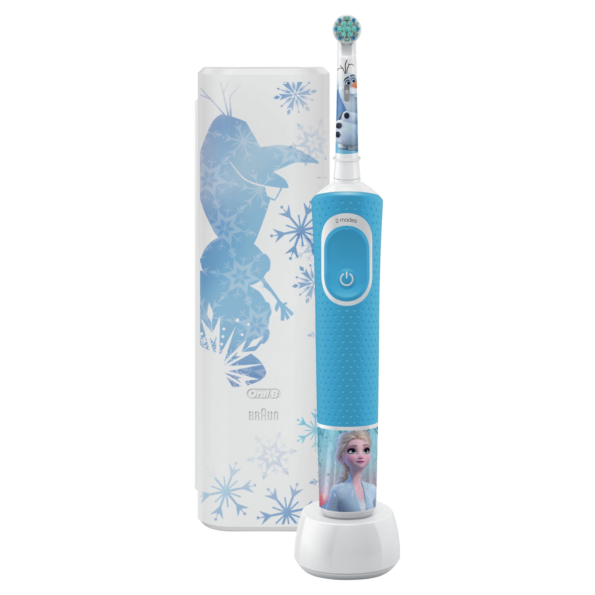 2x Oral B Vitality Kids Frozen Ii Blue Toothbrush Brand Oral-B