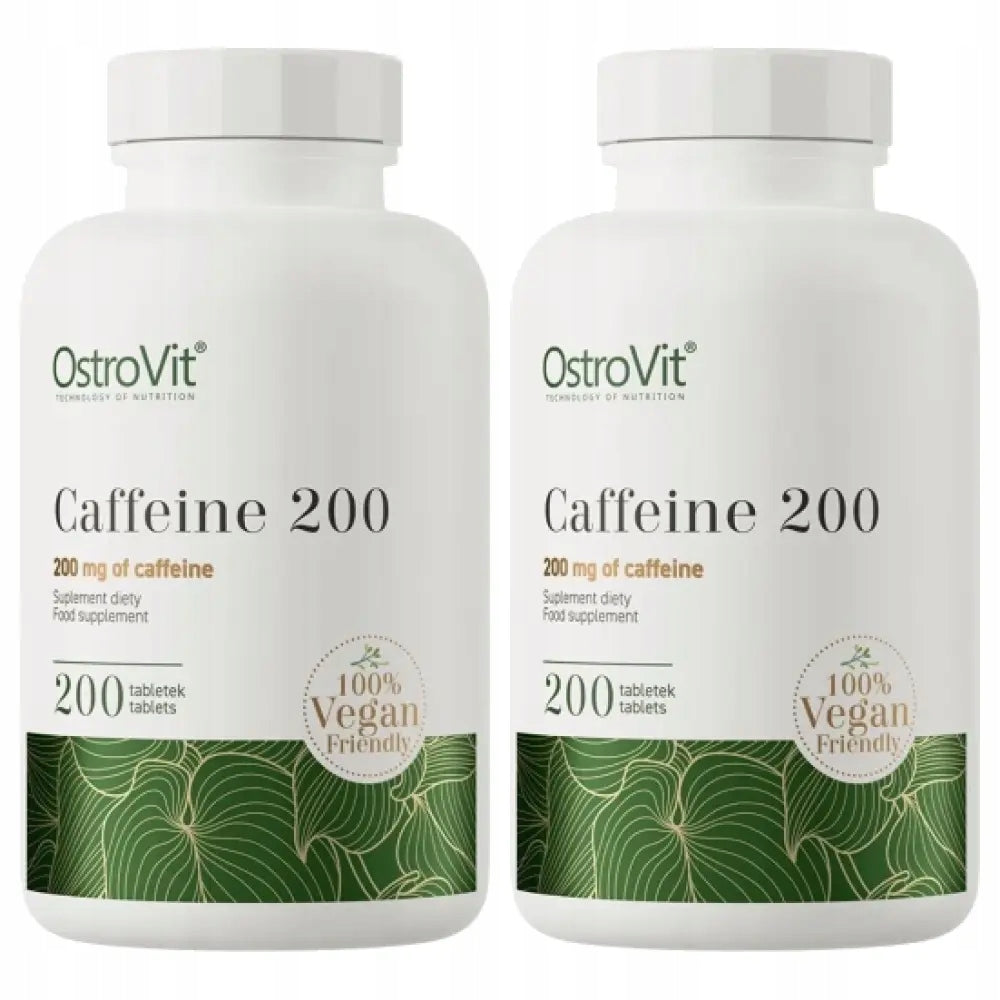 2x OstroVit Caffeine 200 mg VEGE, 200 tablets