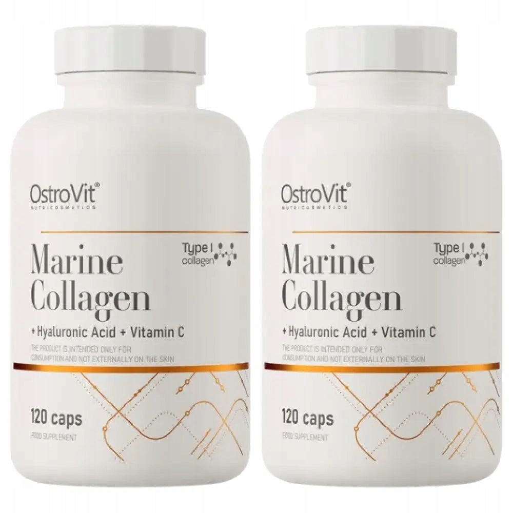 2x OstroVit Marine Collagen + Hyaluronic Acid + Vitamin C, 120 capsules