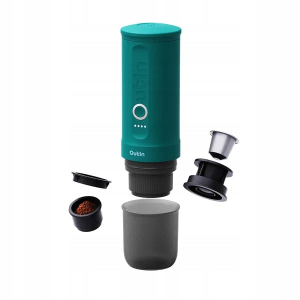 2x OutIn Nano Coffee Maker Portable Travel Green Turquoise Brand Outin