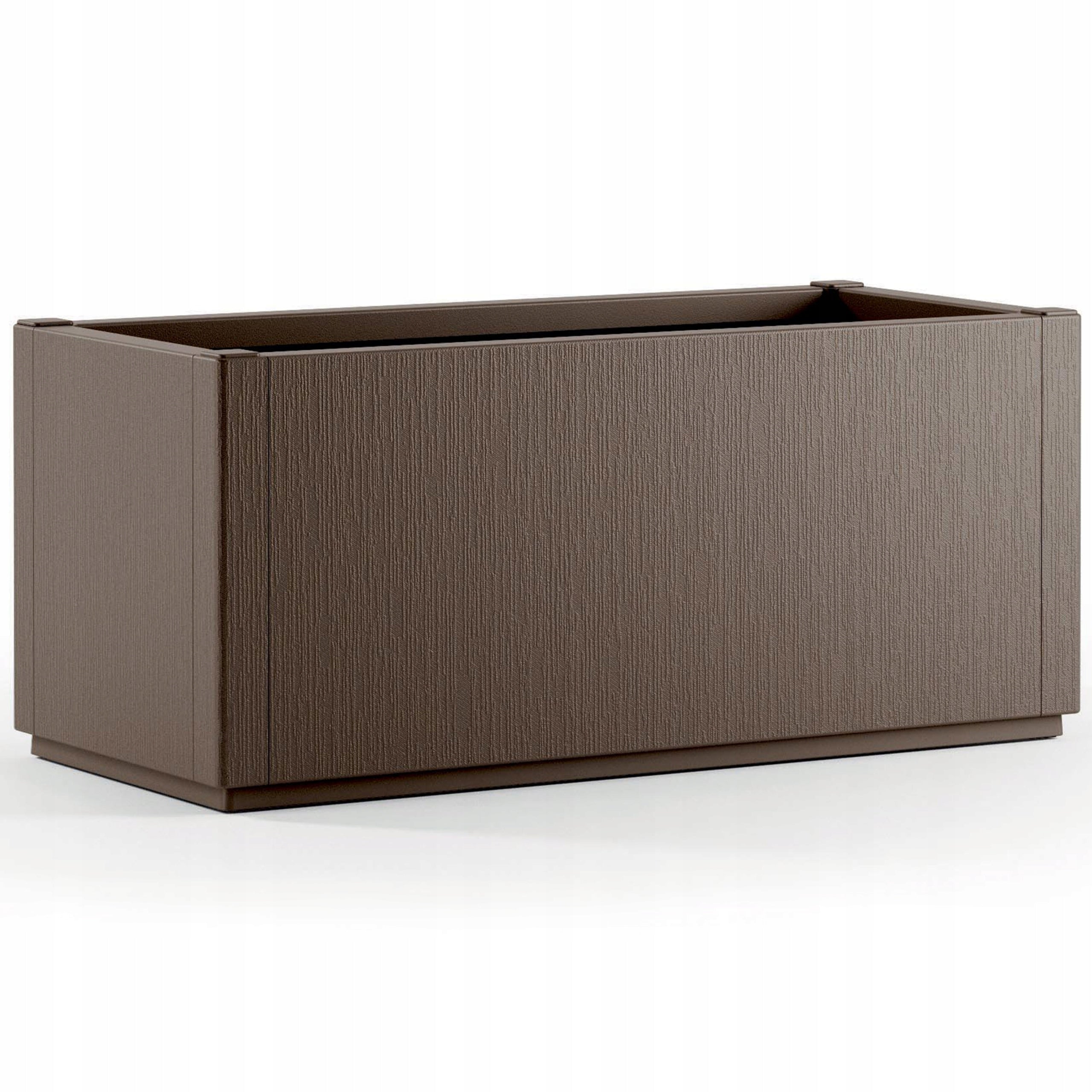 2x PLANTER FLOWER POT BALCONY BOX GARDEN TERRACE 80cm BROWN EAN (GTIN) 4251779134991