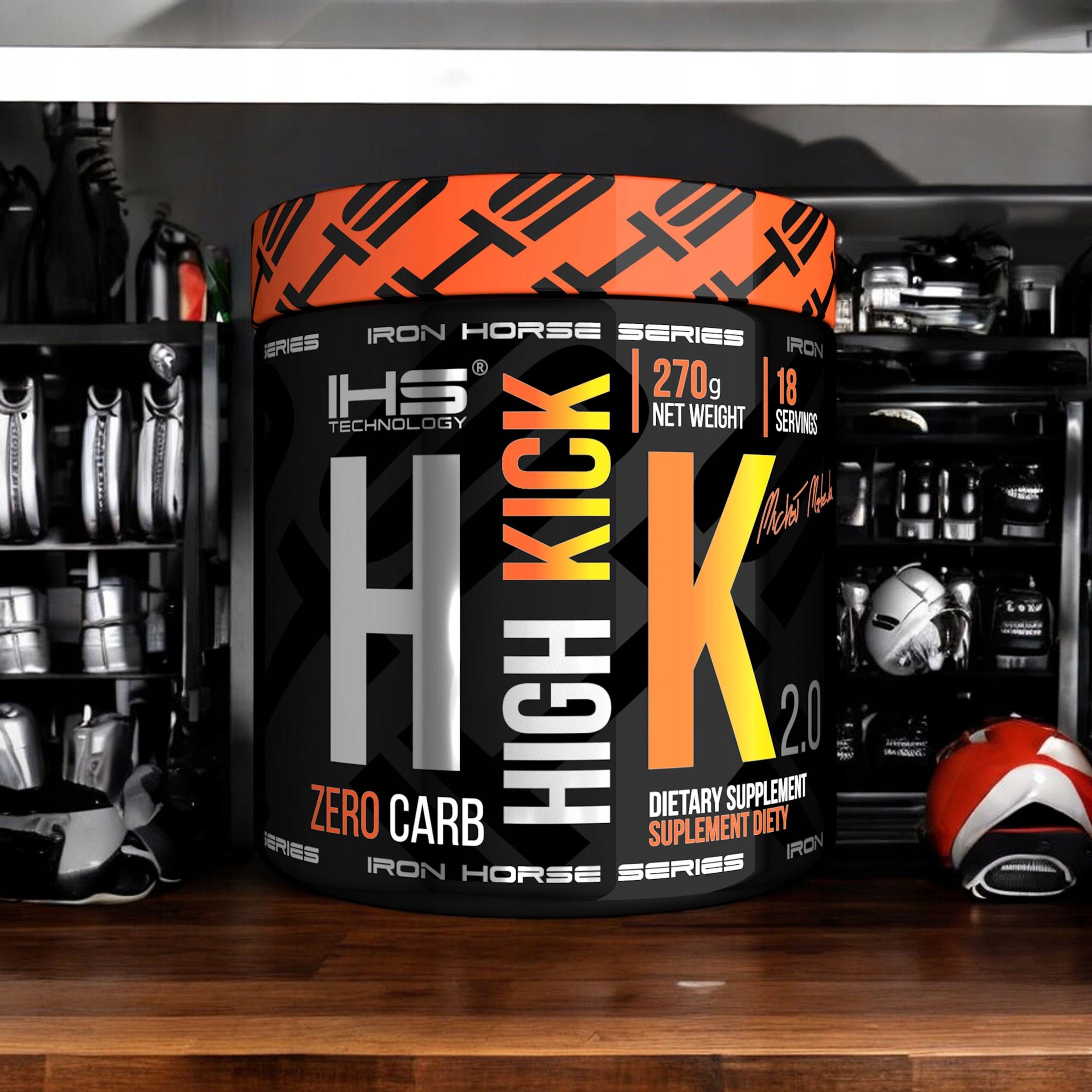 2x PRE-WORKOUT HIGH KICK 270g ENERGY STRENGTH IRON HORSE Brand IHS Technology