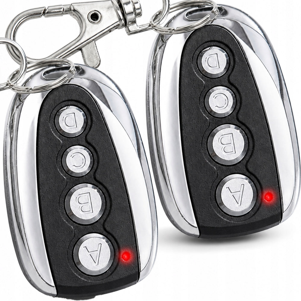 2x PROFESSIONAL SELF-COPYING REMOTE CONTROL FOR ALARM GATE UNIVERSAL 433.92 MHz