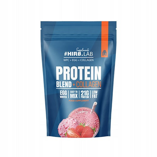 2x PROTEIN BLEND + COLLAGEN 4 PROTEIN SOURCES COLLAGEN BCAA GLUTAMINE 7 Expiration date at least six months from the date of purchase