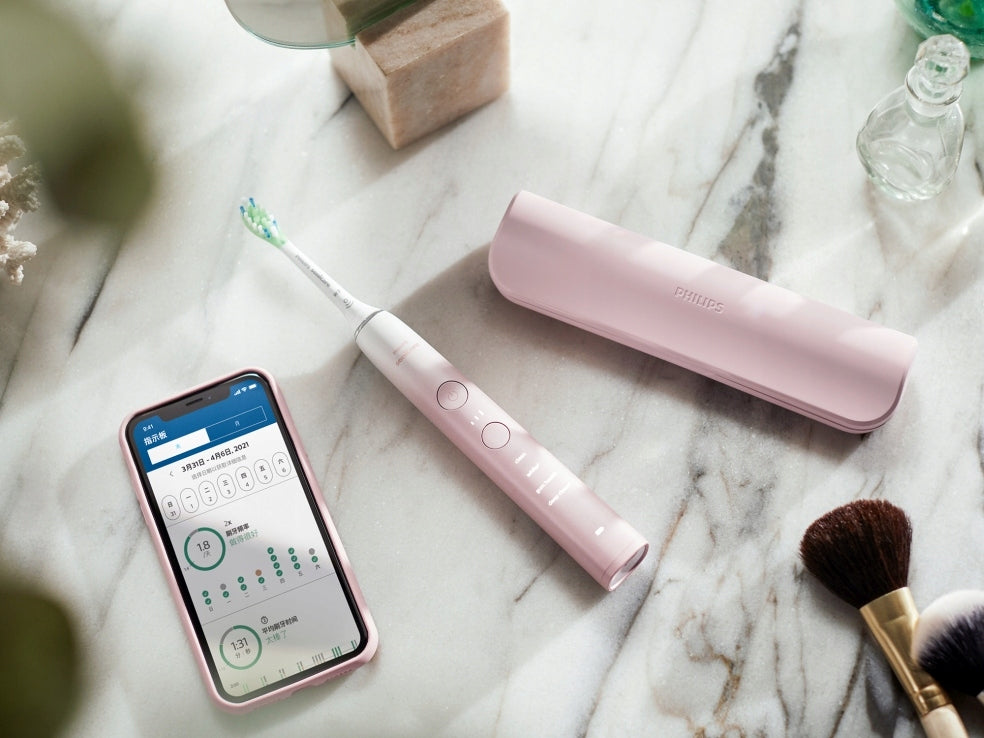 2x Philips Sonicare Diamondclean 9000 Sonic electric toothbrush C3 Rozowa Hx9911 Kind toothbrush