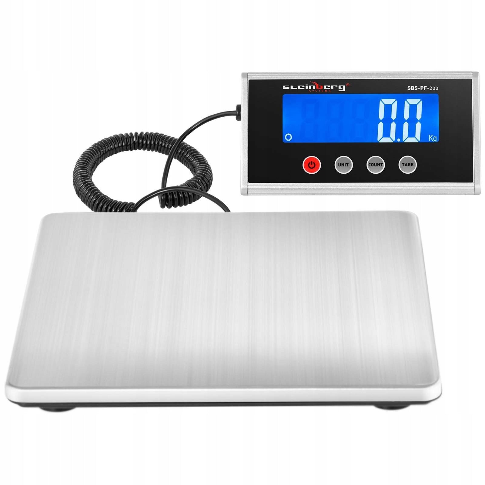2x Platform mail scale for packages 275x275mm power supply + batteries 200kg / Brand Steinberg Systems