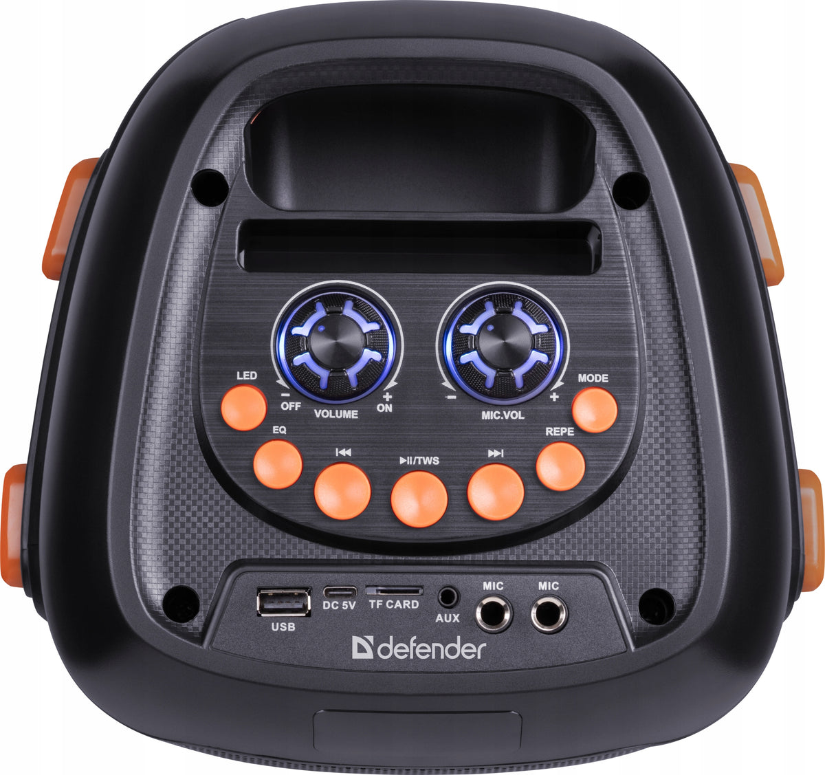 2x Portable Speaker Defender Boomer 25 Black 25 W Brand Defender