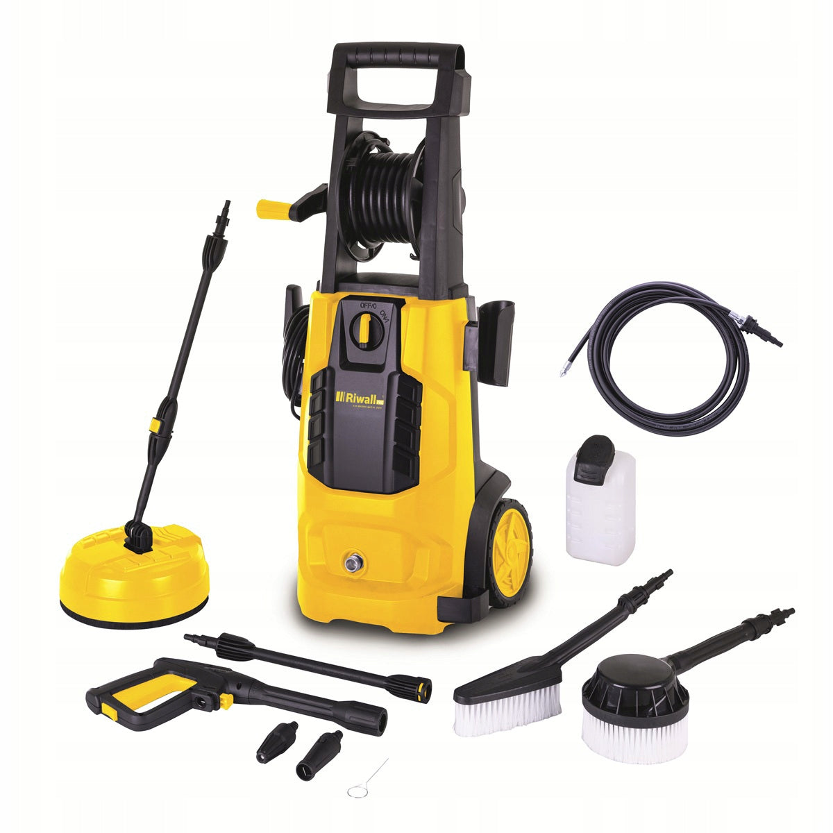 2x Powerful Pressure Washer Riwall Repw180m 3 Brushes Sewer Vases
