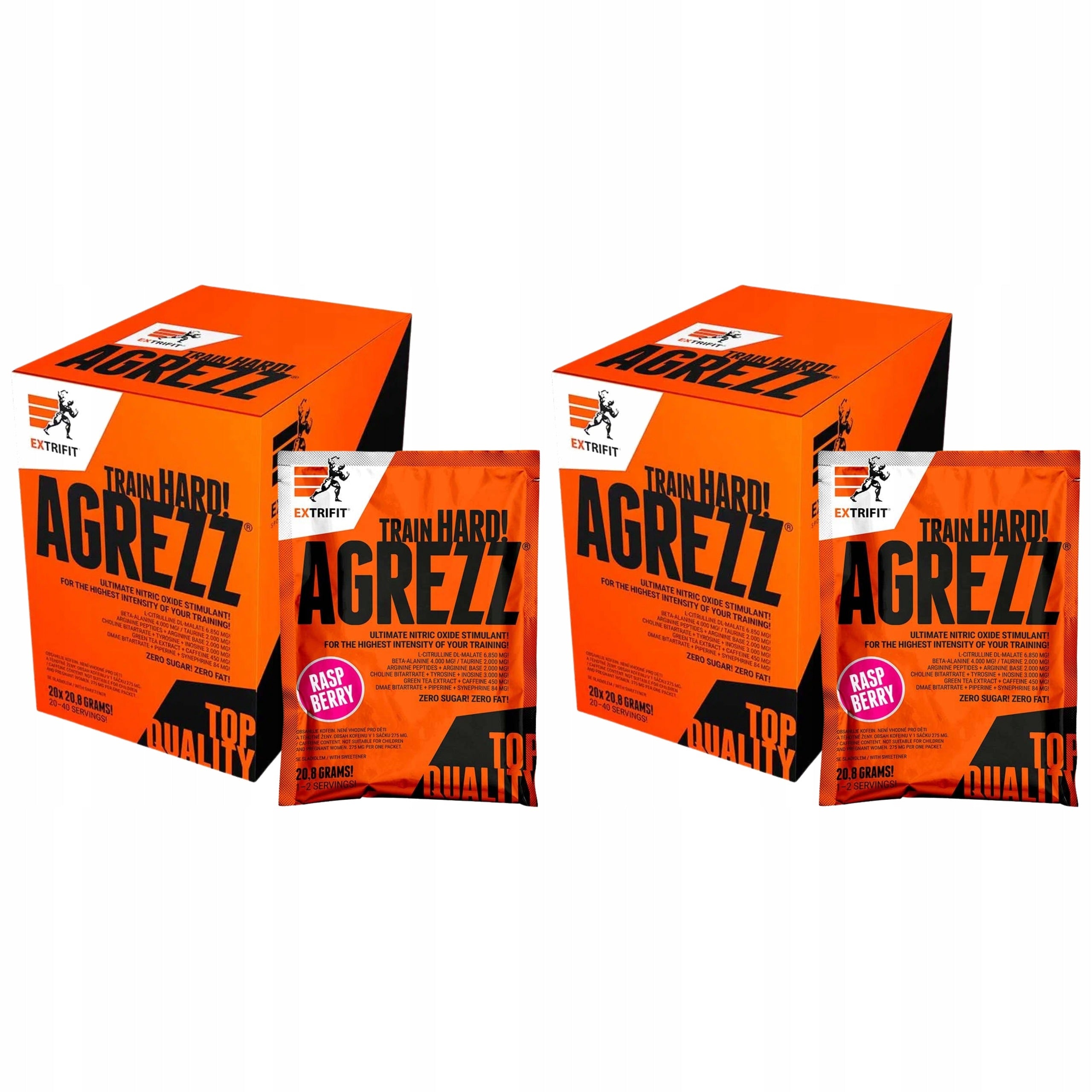 2x Pre-Workout AGREZZ Energy Strength Pump 20x20.8g Beta-Alanine EXTRIFIT