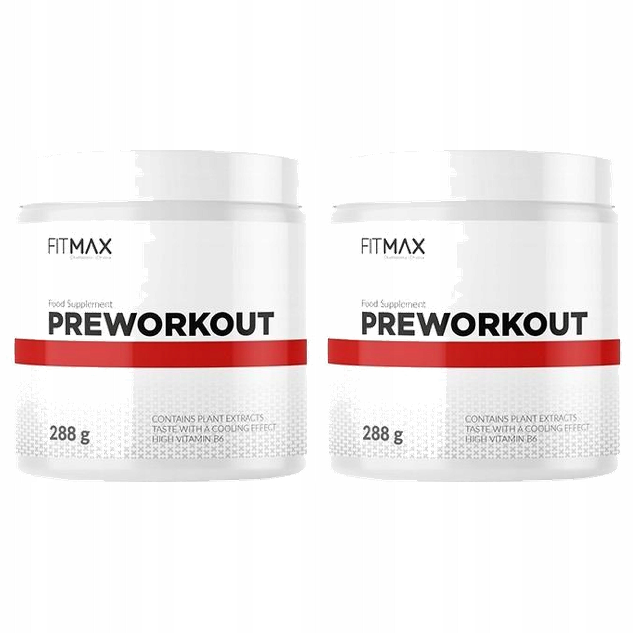 2x Pre-workout 288g Citrulline Beta-Alanine AAKG Strength FITMAX PreWorkout