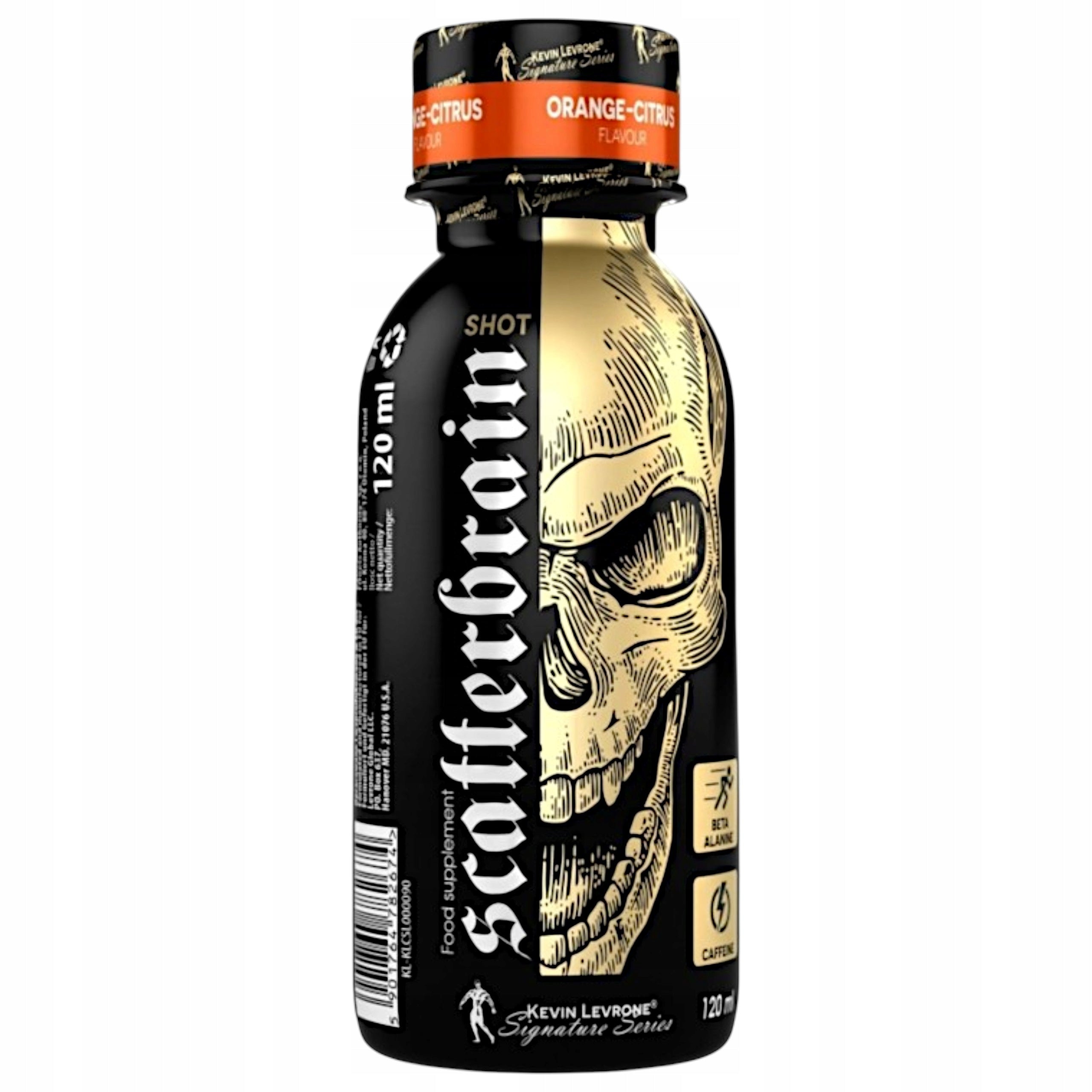 2x Pre-workout KEVIN LEVRONE Scatterbrain Shot 12x120ml Orange Citra Brand Kevin Levrone