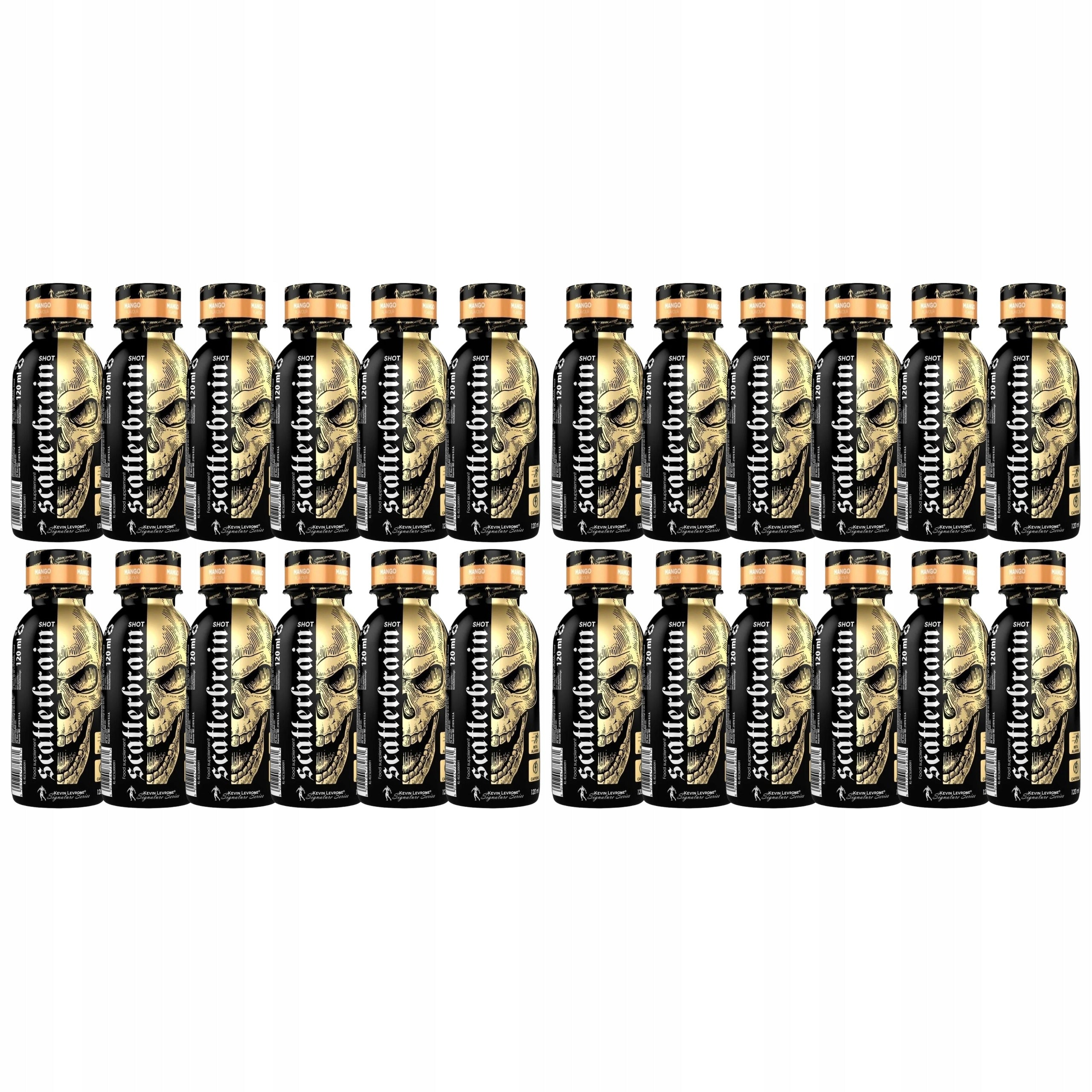 2x Pre-workout KEVIN LEVRONE Scatterbrain Shot 12x120ml Orange Citra