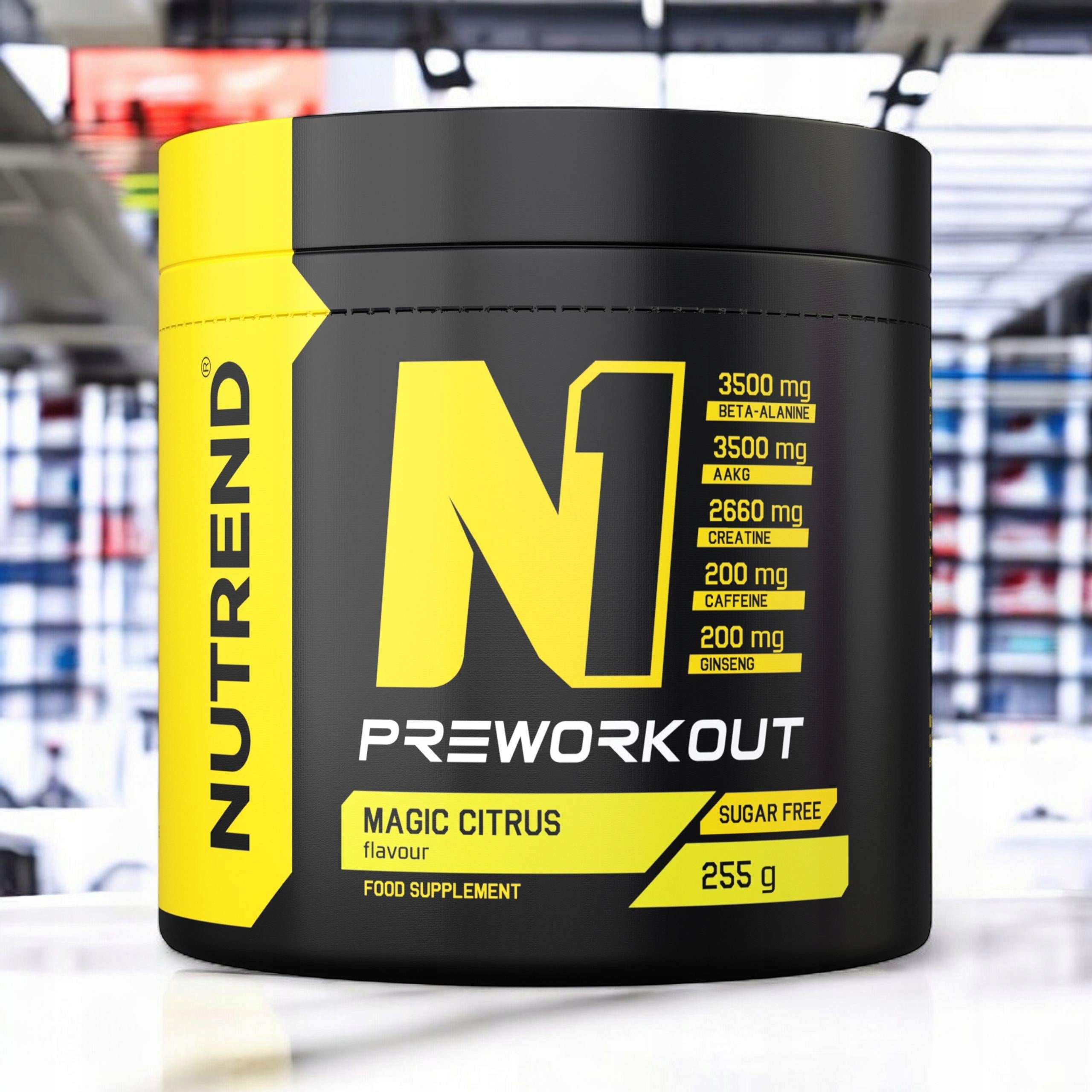 2x Pre-workout N1 Pre Workout AAKG Beta-Alanine Creatine NUTREND Brand Nutrend