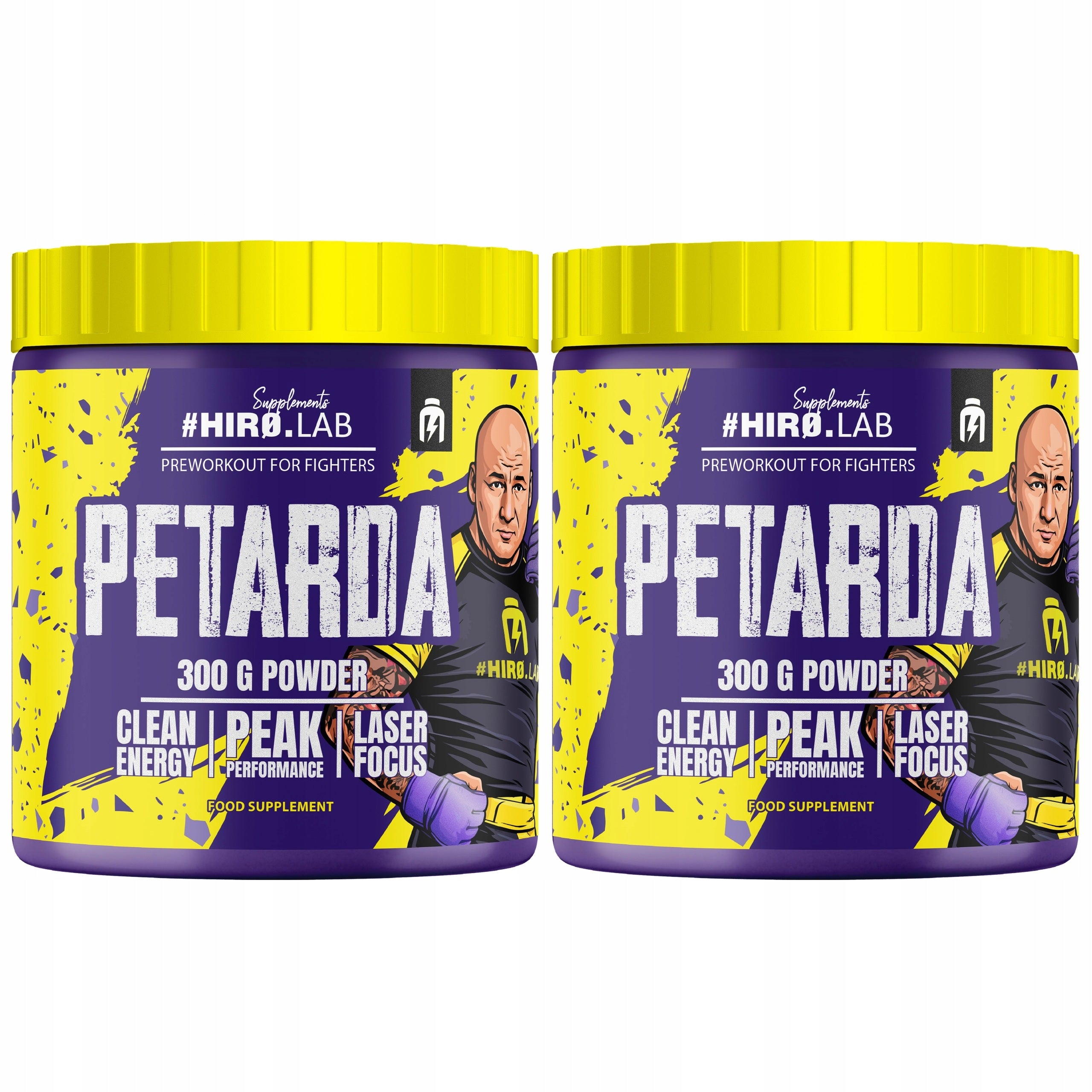 2x Pre-workout Petarda 300g Green Apple Caffeine Amino Acid Magnesium Hi