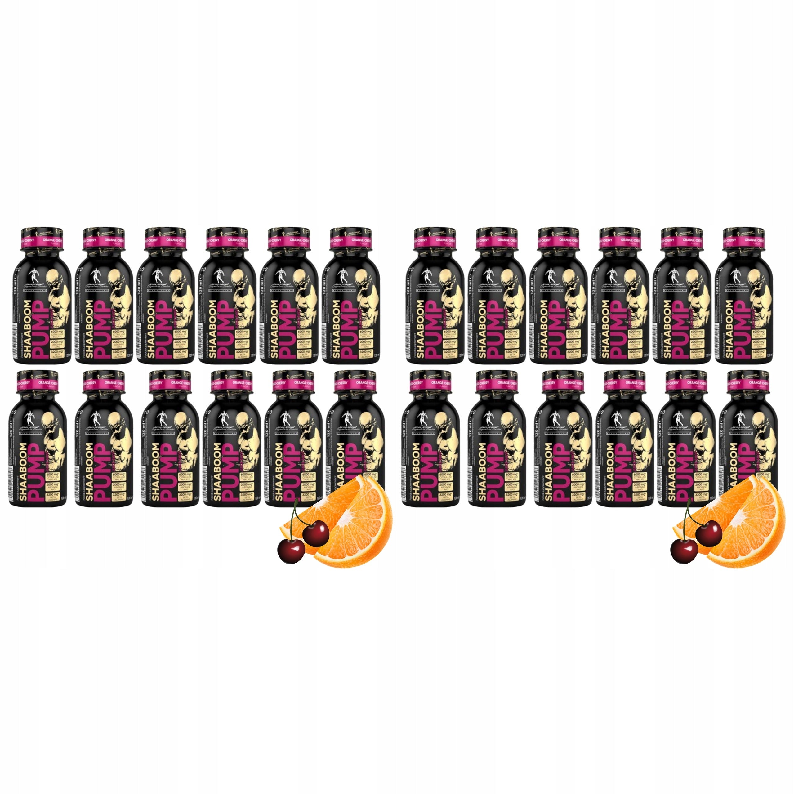2x Pre-workout Shaaboom Pump Juice Shot 12x 120ml Citrulline Caffeine AA