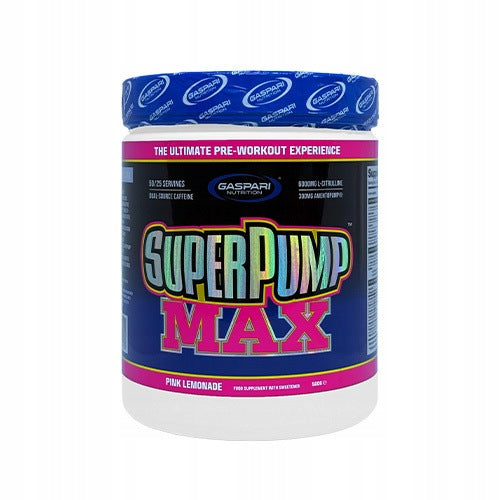 2x Pre-workout Super Pump Max 500g Muscle Pump Lemonade GASPARI Expiration date at least six months from the date of purchase