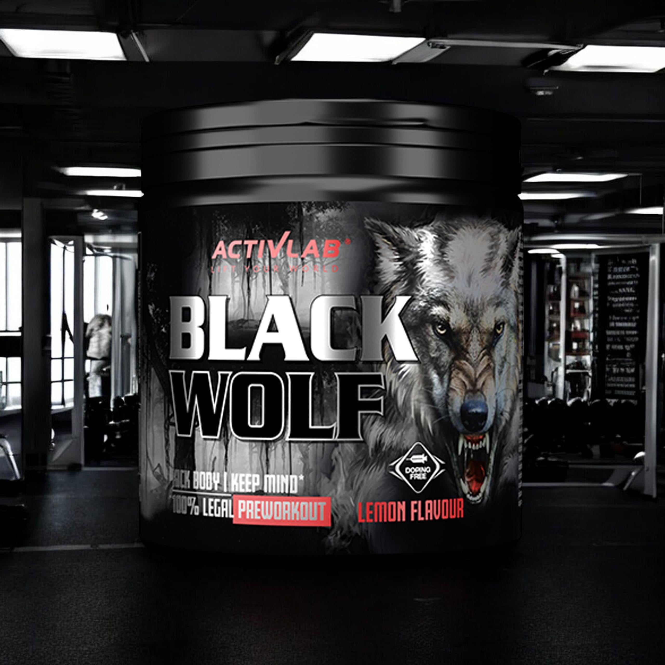 2x Pre-workout conditioner Black Wolf beta-alanine creatine 300g ACTIVLAB Brand Activlab