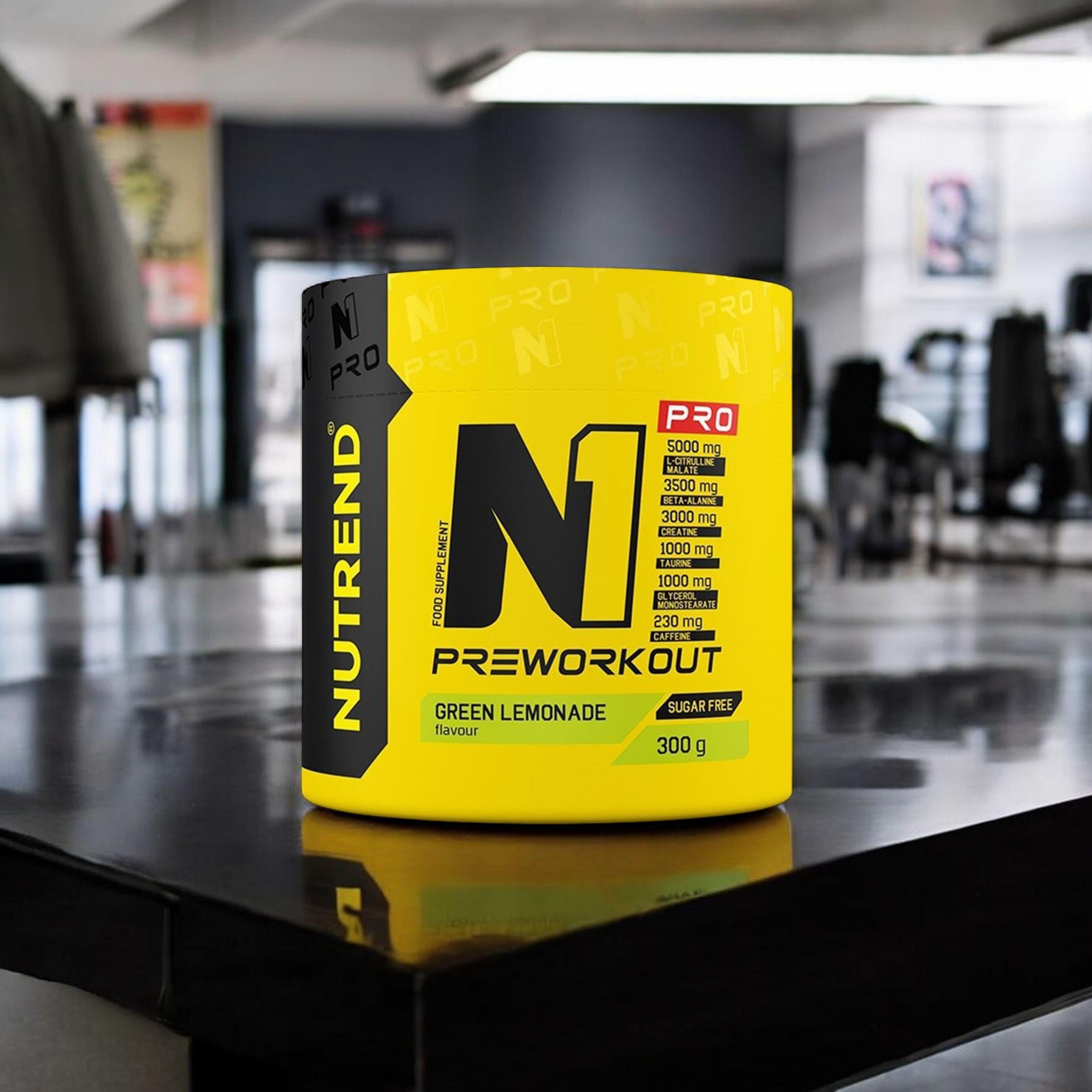 2x PreWorkout N1 PRO Creatine Beta-Alanine Caffeine Energy 300g NUTREND Brand Nutrend