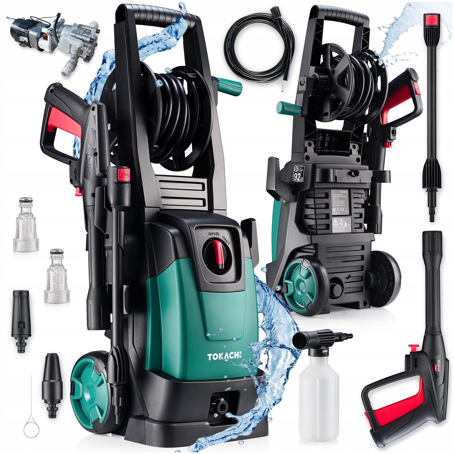 2x Pressure Washer Tokachi 150 Bar 2000 W